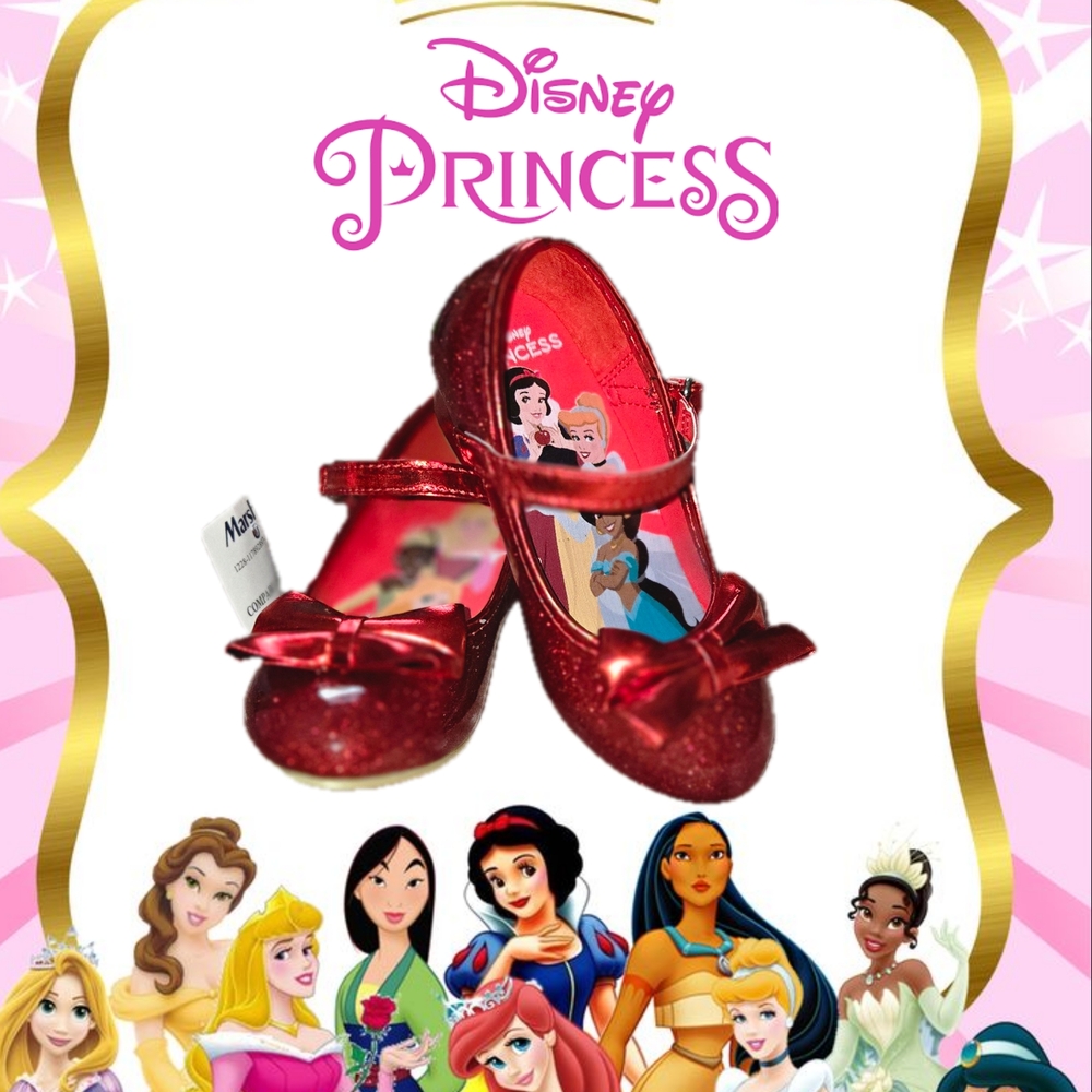 Disney Princess Glittery Red Heels